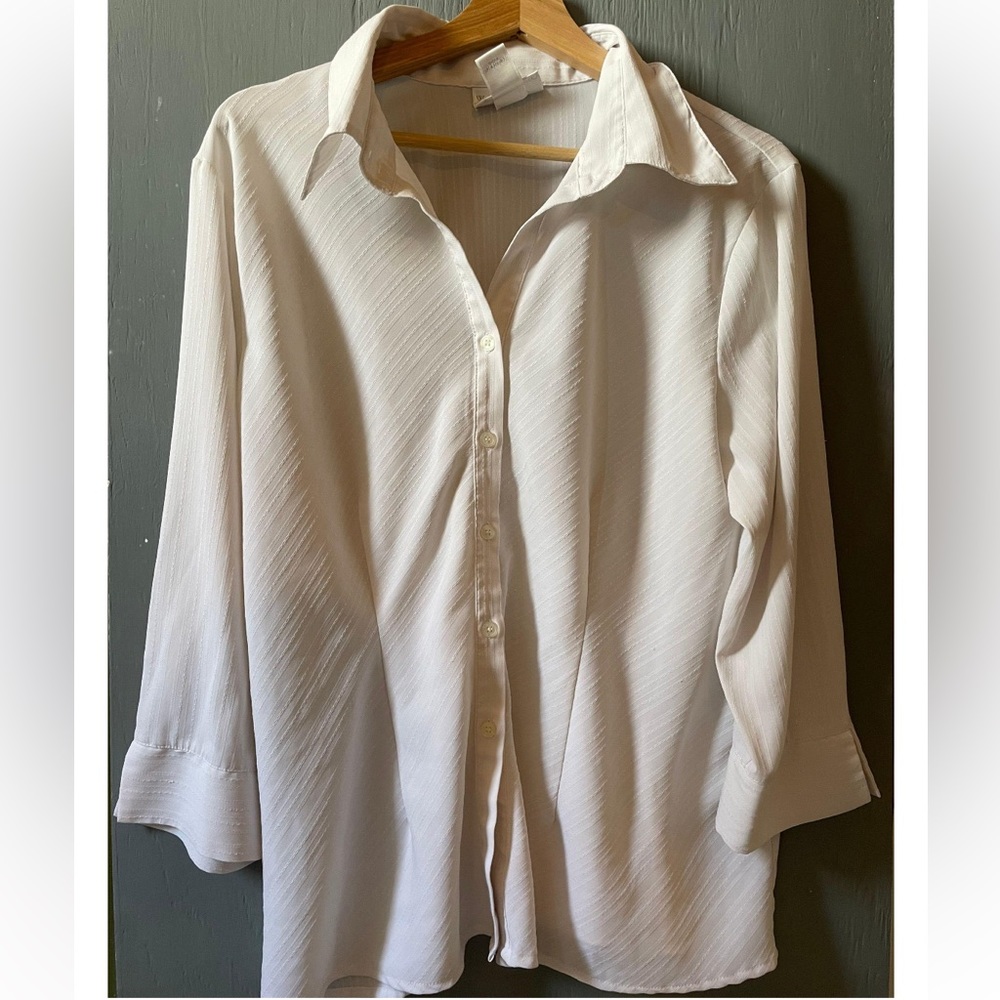 Worthington White Button Down Top